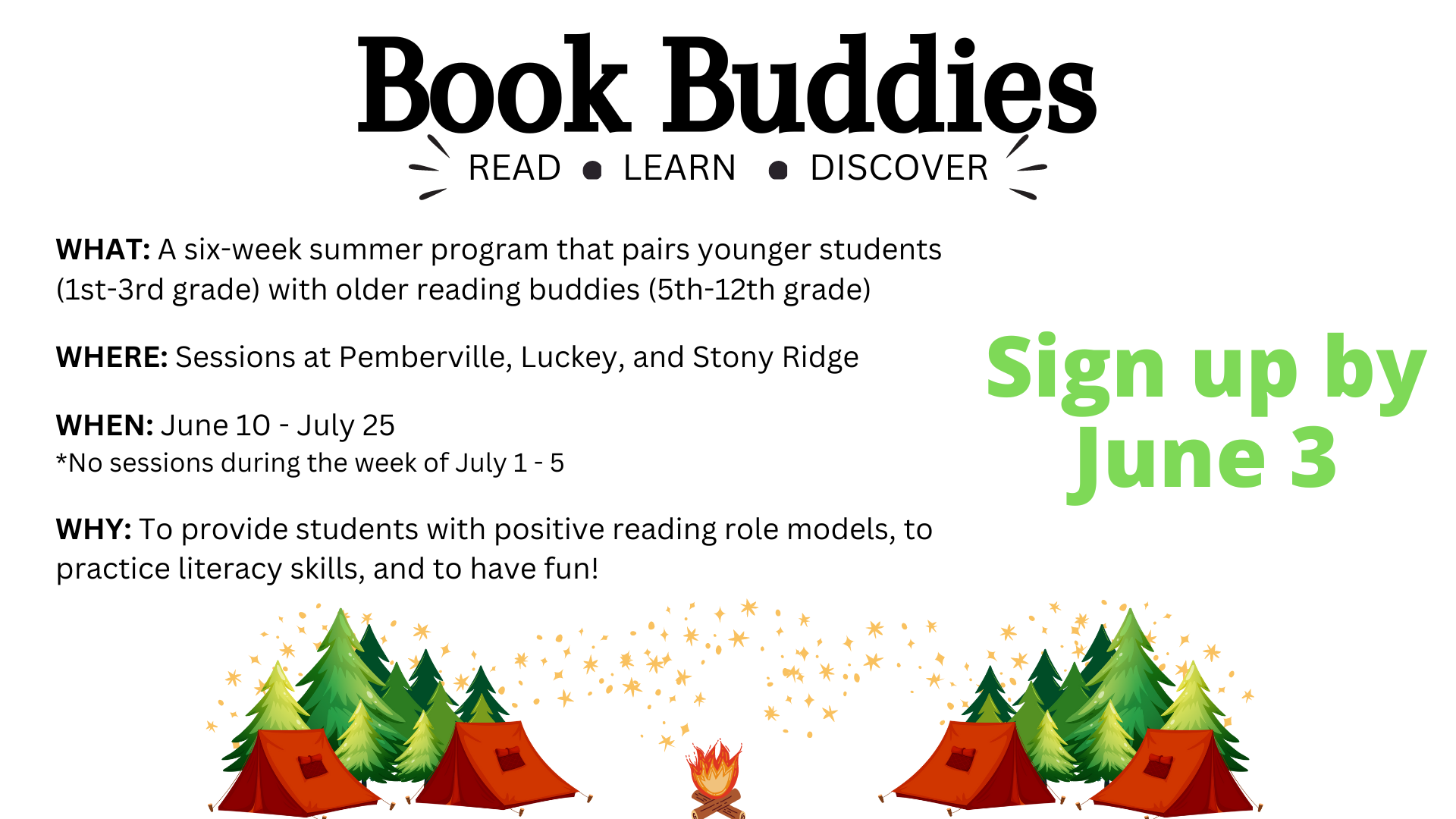 Sign up for Book Buddies!